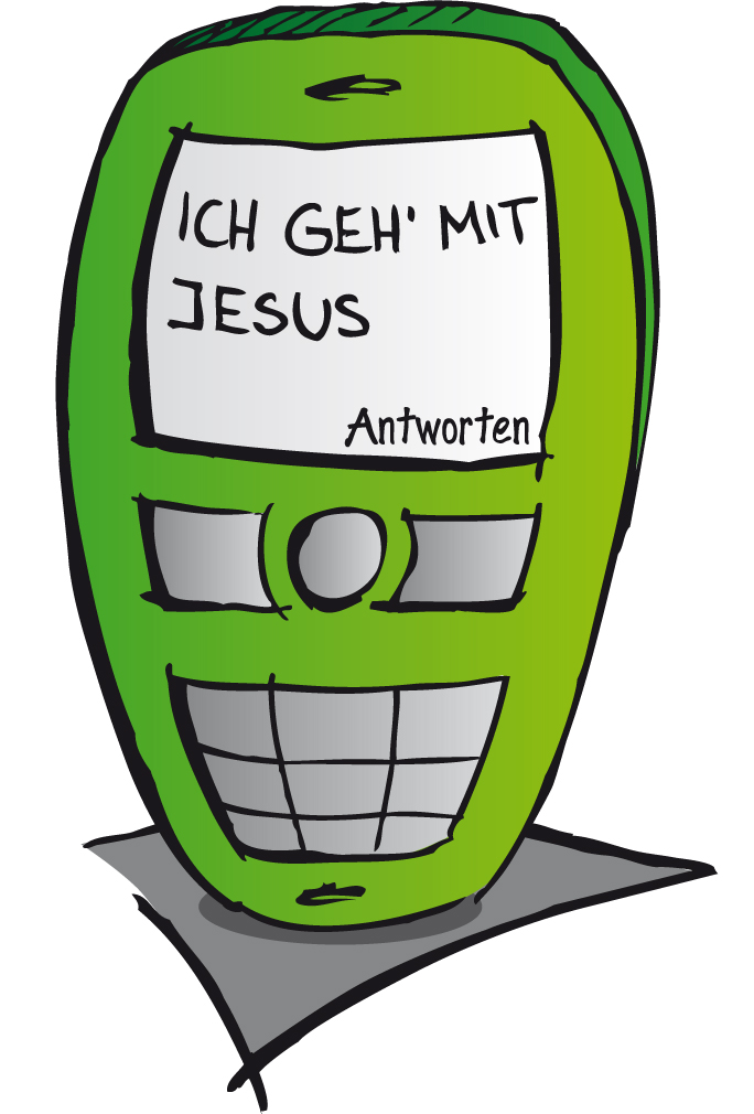1A-GRAFIKENFACTUMFRANK--FIRMUNG--ERSTKOMMUNION--EMPFANG--HANDY--TELEFON--JESUS--JUGENDLICHE--GLAUBE--NACHFOLGE--BERUFUNG--NACHRICHT