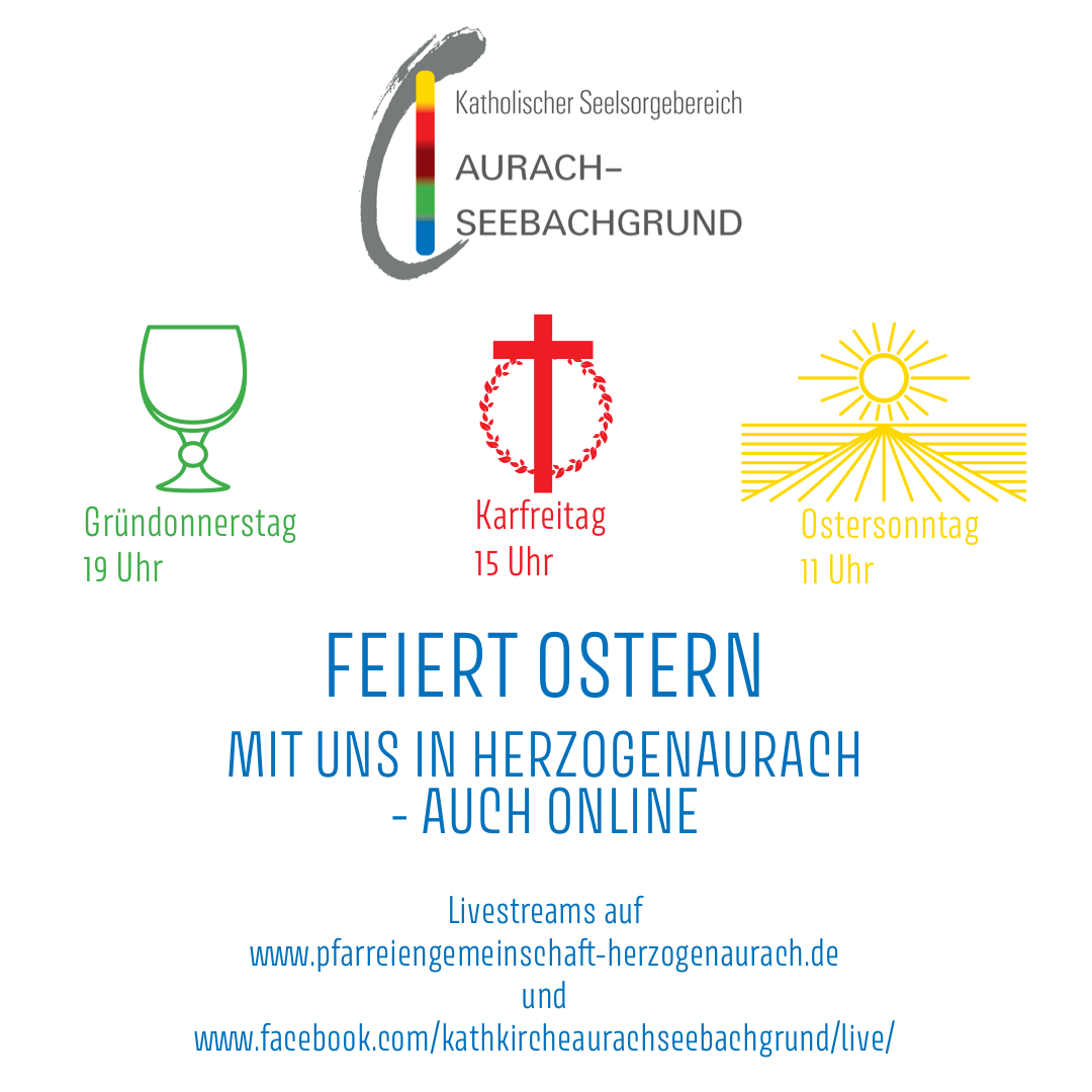 Ankündigung Livestream Ostern 2021