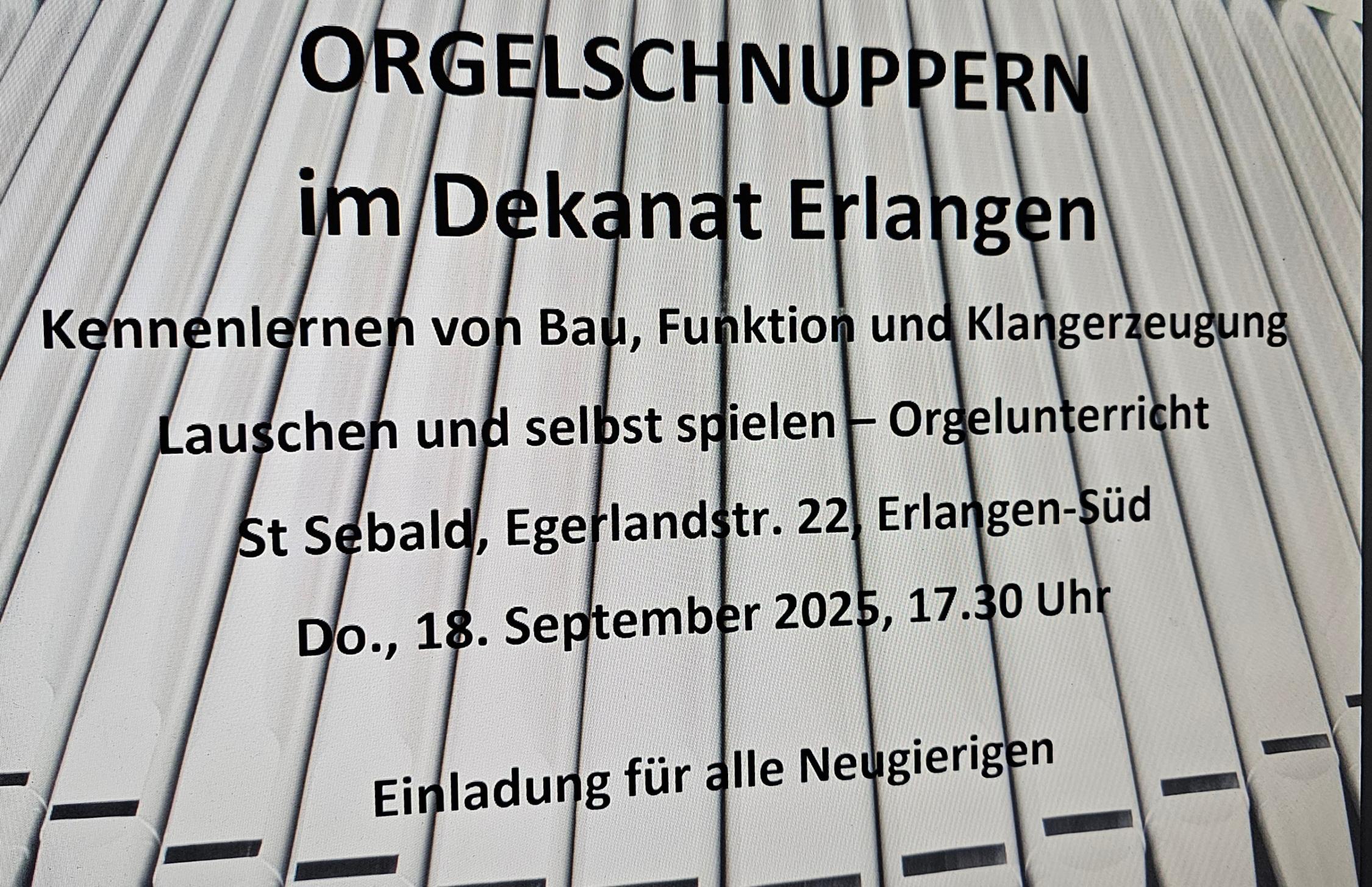 Orgelschnuppern