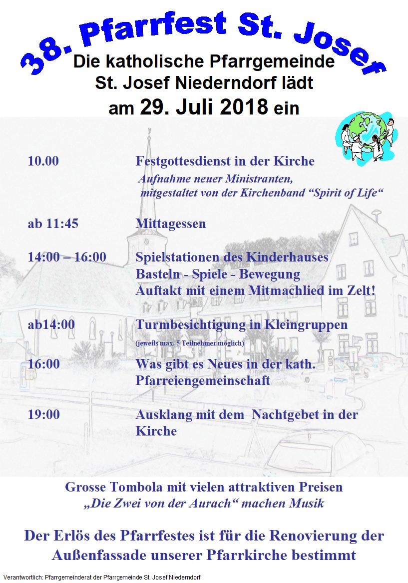 Pfarrfest St. Josef, Niederndorf