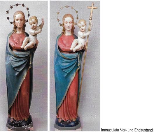 Restaurierung der Skulpturen in St. Josef (c) KPH (Ersteller: KPH) Restaurierung der Skulpturen in St. Josef