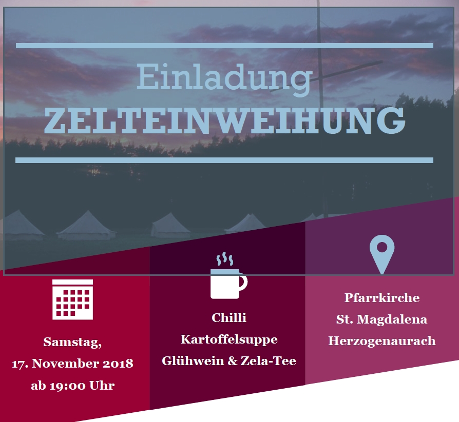 Zelteinweihung